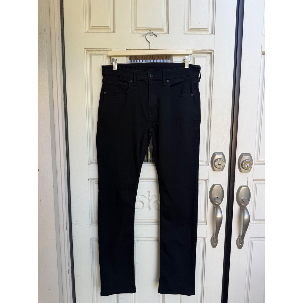 True Classic Mens Slim Fit Jeans Black Stretch Denim Size 32x32